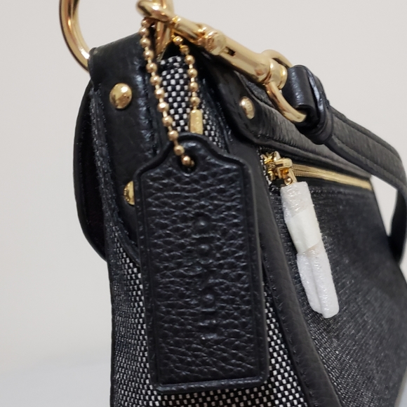 NWT! COACH CONVERTIBLE BLACK JADE SHOULDER/CROSSBODY BAG - Picture 10 of 15